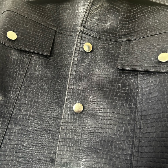 WAYF Blue Textured Jacket - Picture 2 of 12